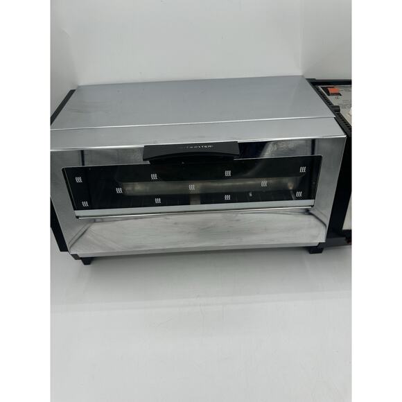 Vtg Toastmaster DeLuxe Tabletop Toaster Oven Chrome Broil & Bake MCM Model 311 - Picture 3 of 9